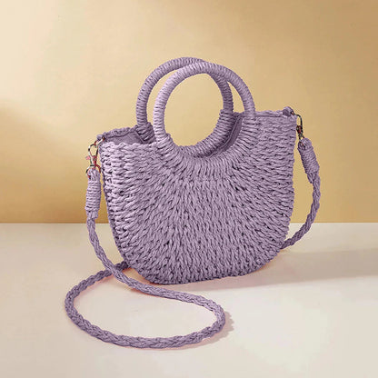 Grass woven bag women's bag ins versatile beach bag